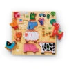 Crocodile Creek 123 Barnyard 10-Piece Wood Puzzle For Kids -Hallmark Store 123 Barnyard 10Piece Wood Puzzle for Kids 31002 01