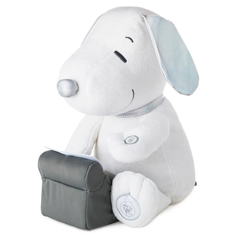 Hallmark Peanuts® 75th Anniversary Snoopy With Typewriter Musical Plush With Motion, 10" 3 Hallmark Peanuts® 75th Anniversary Snoopy With Typewriter Musical Plush With Motion, 10"