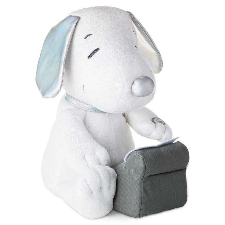 Hallmark Peanuts® 75th Anniversary Snoopy With Typewriter Musical Plush With Motion, 10" 6 Hallmark Peanuts® 75th Anniversary Snoopy With Typewriter Musical Plush With Motion, 10" - Image 4