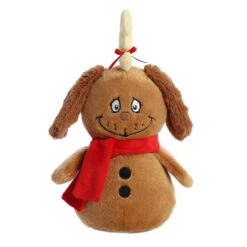Aurora Grinch's Max Snowman Christmas Plush, 8”