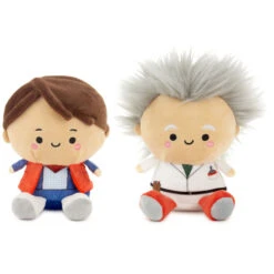 Hallmark Better Together Back To The Future Doc And Marty McFly Magnetic Plush Pair, 5.5" H 11 Hallmark Better Together Back To The Future Doc And Marty McFly Magnetic Plush Pair, 5.5" H -Hallmark Store Back to the Future Doc and Marty McFly Magnetic Plush 1BTG1026 03