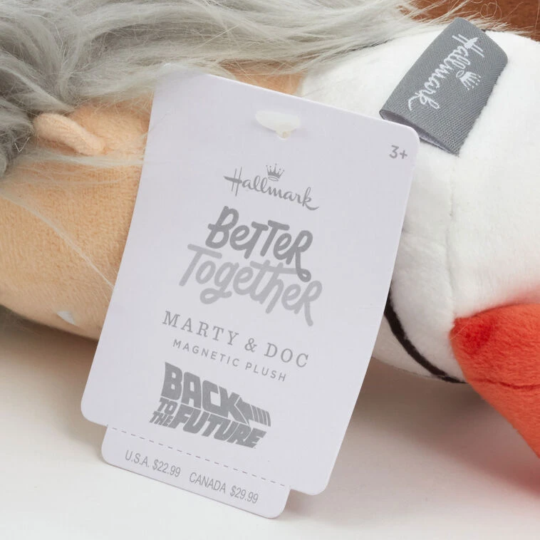 Hallmark Better Together Back To The Future Doc And Marty McFly Magnetic Plush Pair, 5.5" H 9 Hallmark Better Together Back To The Future Doc And Marty McFly Magnetic Plush Pair, 5.5" H - Image 7