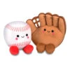 Hallmark Better Together Baseball And Glove Magnetic Plush Pair, 5" H -Hallmark Store Baseball and Baseball Glove Magnetic Plush Toys 1KID1913 01