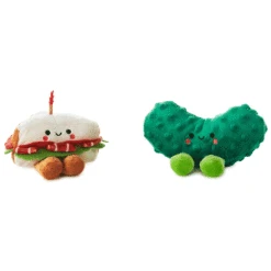 Hallmark Better Together BLT And Pickle Magnetic Plush Pair, 4" -Hallmark Store Better Together BLT and Pickle Magnetic Plush Pair 1KID1804 02