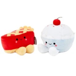Hallmark Better Together Cherry Pie And Ice Cream Magnetic Plush Pair, 5" -Hallmark Store Better Together Cherry Pie and Ice Cream Magnetic Plush 1KID1807 03
