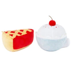 Hallmark Better Together Cherry Pie And Ice Cream Magnetic Plush Pair, 5" -Hallmark Store Better Together Cherry Pie and Ice Cream Magnetic Plush 1KID1807 04