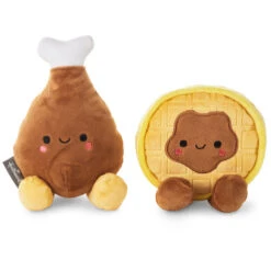 Hallmark Better Together Chicken And Waffle Magnetic Plush, 6.75" -Hallmark Store Better Together Chicken and Waffle Magnetic Plush 1KID1646 02