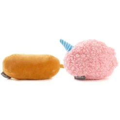 Hallmark Better Together Corn Dog And Cotton Candy Magnetic Plush Pair, 3" -Hallmark Store Better Together Corn Dog and Cotton Candy Magnetic Plush 1KID3009 04