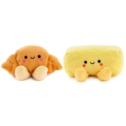 Hallmark Better Together Croissant And Butter Magnetic Plush Pair, 2.5" -Hallmark Store Better Together Croissant and Butter Magnetic Plush 1KID3010 03
