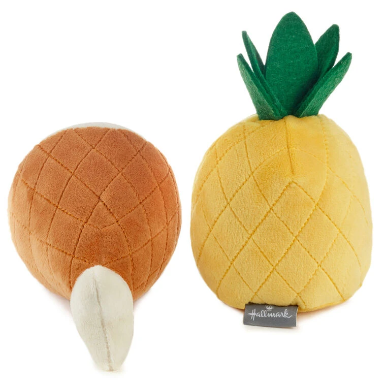 Hallmark Better Together Ham And Pineapple Magnetic Plush Pair, 7" 6 Hallmark Better Together Ham And Pineapple Magnetic Plush Pair, 7" - Image 4