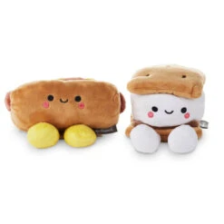 Hallmark Better Together Hot Dog And S'More Magnetic Plush, 4" -Hallmark Store Better Together Hot Dog and SMore Magnetic Plush 1KID1648 02
