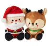 Hallmark Better Together Santa And Reindeer Magnetic Plush Pair, 5.75" -Hallmark Store Better Together Santa and Reindeer Magnetic Plush 1KCX2011 01
