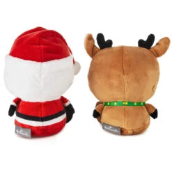 Hallmark Better Together Santa And Reindeer Magnetic Plush Pair, 5.75" 11 Hallmark Better Together Santa And Reindeer Magnetic Plush Pair, 5.75" -Hallmark Store Better Together Santa and Reindeer Magnetic Plush 1KCX2011 04