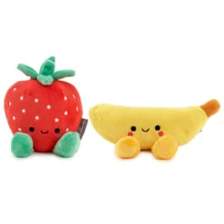 Hallmark Better Together Strawberry And Banana Magnetic Plush Pair, 5.5" -Hallmark Store Better Together Strawberry and Banana Magnetic Plush 1KID3011 03