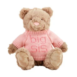 Mud Pie Big Sis Bear Plush, 11"