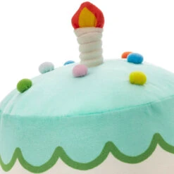 Hallmark Birthday Cake With Candle Plush With Sound And Motion, 12" 11 Hallmark Birthday Cake With Candle Plush With Sound And Motion, 12" -Hallmark Store Birthday Cake With Candle Musical Dancing Plush Toy 1KID2208 05