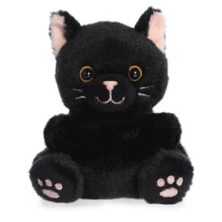 Aurora Palm Pals Twilight Black Cat Plush, 4.5"