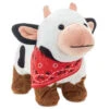 Hallmark Spotted Cow In Boots Plush With Sound And Motion, 9" -Hallmark Store Black and White Cow Musical Dancing Plush Toy 1KID3029 01