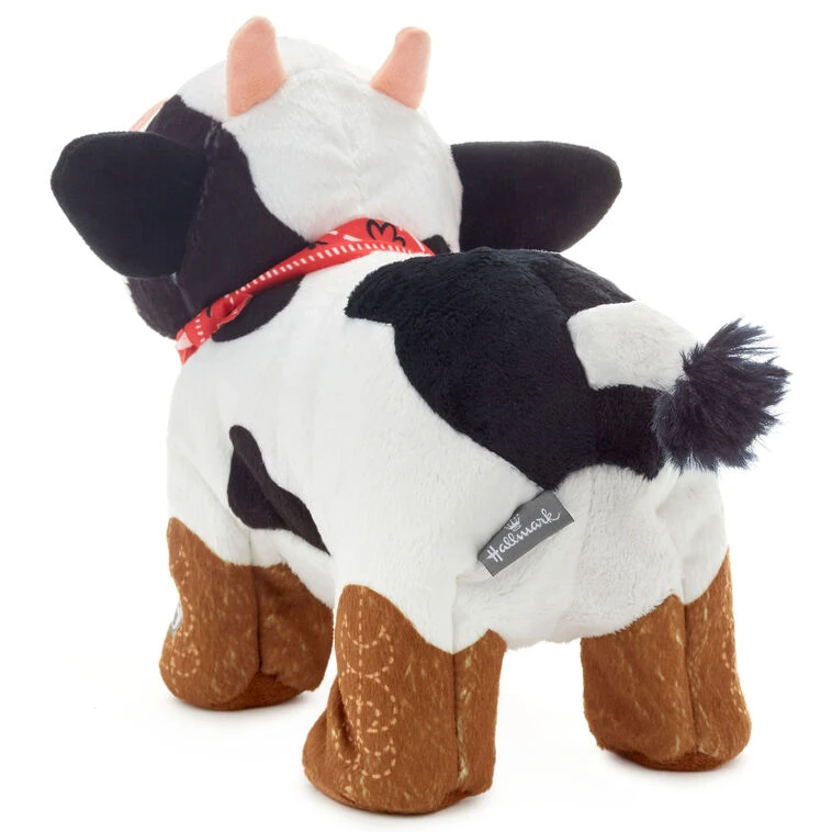 Hallmark Spotted Cow In Boots Plush With Sound And Motion, 9" 5 Hallmark Spotted Cow In Boots Plush With Sound And Motion, 9" - Image 3