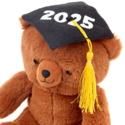 Hallmark 2025 Graduation Bear Plush, 8" -Hallmark Store Brown Bear Stuffed Animal With 2025 Grad Cap 1MJG6068 03