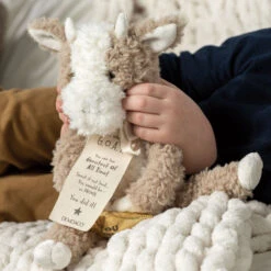 Demdaco G.O.A.T. Goat Stuffed Animal, 9" -Hallmark Store Brown and White Goat Stuffed Animal 5004701292 04