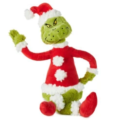 Hallmark Dr. Seuss's How The Grinch Stole Christmas!™ Poseable Grinch Plush, 10"