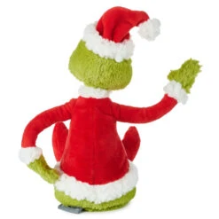 Hallmark Dr. Seuss's How The Grinch Stole Christmas!™ Poseable Grinch Plush, 10" 12 Hallmark Dr. Seuss's How The Grinch Stole Christmas!™ Poseable Grinch Plush, 10" -Hallmark Store Fabric and Wire Poseable Grinch Stuffed Animal 1XKT5559 03