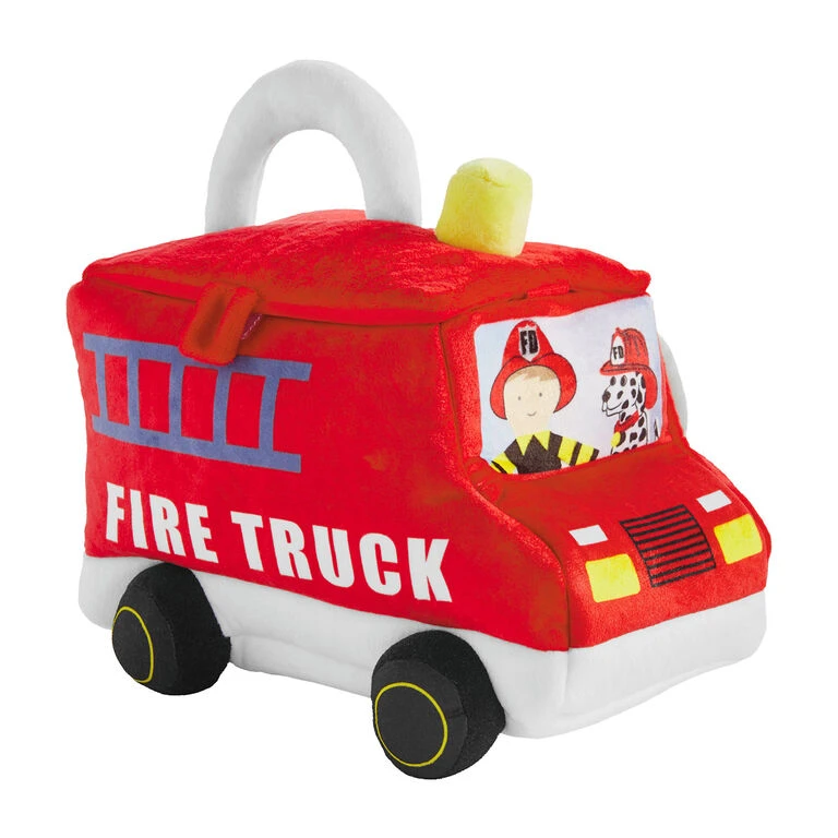 Mud Pie Fire Truck Plush Toy Set, 6 Pieces 4 Mud Pie Fire Truck Plush Toy Set, 6 Pieces - Image 2