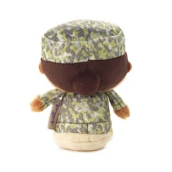 Hallmark Itty Bittys® Black Woman In Green Camo Plush -Hallmark Store Green Camo AfricanAmerican Girl Plush itty bittys 1KDD2194 03