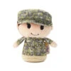 Hallmark Itty Bittys® White Woman In Green Camo Plush -Hallmark Store Green Camo Girl Plush itty bittys 1KDD2181 01