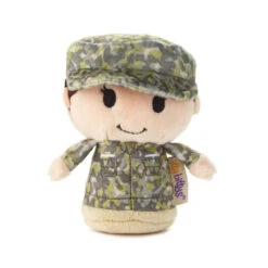 Hallmark Itty Bittys® White Woman In Green Camo Plush