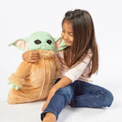 Pillow Pets Disney Star Wars: The Mandalorian Grogu Plush Toy, 16" -Hallmark Store Grogu Pillow Pet from Star Wars The Mandalorian 03201497E 04