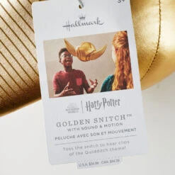 Hallmark Harry Potter™ Golden Snitch™ Musical Plush With Motion, 8" 11 Hallmark Harry Potter™ Golden Snitch™ Musical Plush With Motion, 8" -Hallmark Store Harry Potter Golden Snitch Plush Musical Ball 1HPO1118 05