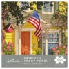 Hallmark Patriotic Front Porch 1,000-Piece Puzzle -Hallmark Store House With American Flag Painting 1000Piece Puzzle 1PUZ1033 01