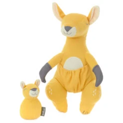Hallmark Kangaroo And Baby Joey Stuffed Animal And Rattle Set -Hallmark Store Kangaroo and Baby Joey Plush and Rattle Set 1BBY4819 03