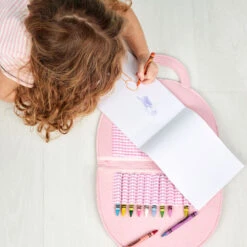 Mud Pie Kids Rainbow Art Folio Case 7 Mud Pie Kids Rainbow Art Folio Case -Hallmark Store Kids Felt Rainbow Art Case With Crayons and Paper 12600208R 03