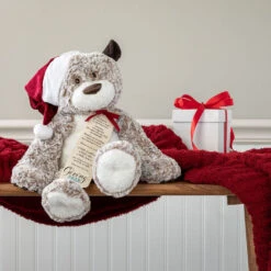 Large Giving Bear In Santa Hat Stuffed Animal, 16" -Hallmark Store Large Giving Bear in Santa Hat Stuffed Animal 5004770063 03