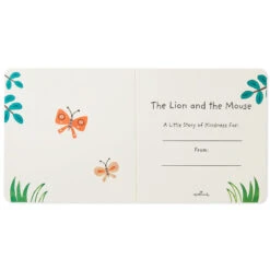 Hallmark The Lion And The Mouse Board Book And Lion Lovey Blanket Set -Hallmark Store Lion Lovey Blanket Lion Mouse Kindness Board Book Set 1BBY4783 04