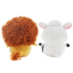 Hallmark Better Together Lion And Lamb Magnetic Plush Pair, 5.25" -Hallmark Store Lion and Lamb Magnetic Stuffed Animal Set 1KID3015 04