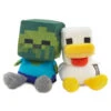 Hallmark Better Together Minecraft Baby Zombie And Chicken Magnetic Plush Pair, 5.25" H -Hallmark Store Minecraft Baby Zombie and Chicken Magnetic Plush 1BTG1027 01