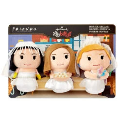 Hallmark Itty Bittys® Friends Monica, Rachel And Phoebe In Wedding Dresses Plush, Set Of 3 -Hallmark Store Monica Rachel Phoebe Wedding Plush itty bittys 1KDD2140 03