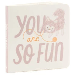Hallmark MopTops Furry Cat Stuffed Animal With You Are So Fun Board Book -Hallmark Store MopTops Plush Cat Stuffed Animal Board Book 1KID1533 04