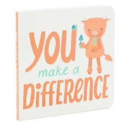 Hallmark MopTops Highland Cow Stuffed Animal With You Make A Difference Board Book -Hallmark Store MopTops Plush Cow Stuffed Animal Board Book 1KID1537 04