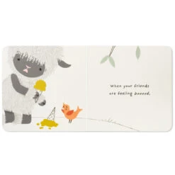 Hallmark MopTops Highland Sheep Stuffed Animal With You Are Kind Board Book -Hallmark Store MopTops Plush Sheep Stuffed Animal Board Book 1KID1535 06