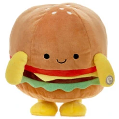 Hallmark Hamburger Plush With Sound And Motion, 10"