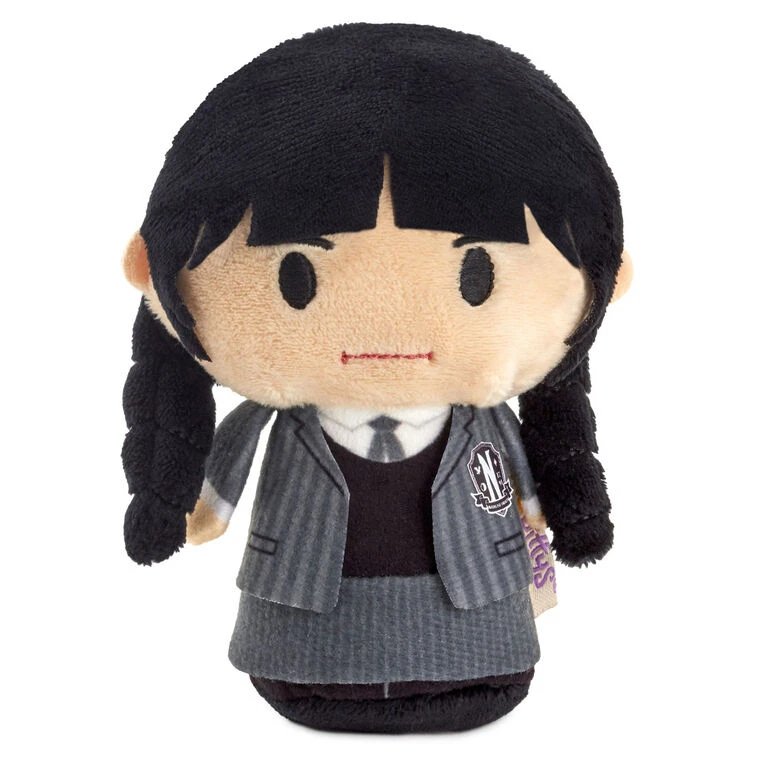 Hallmark Itty Bittys® Wednesday Addams Plush 3 Hallmark Itty Bittys® Wednesday Addams Plush