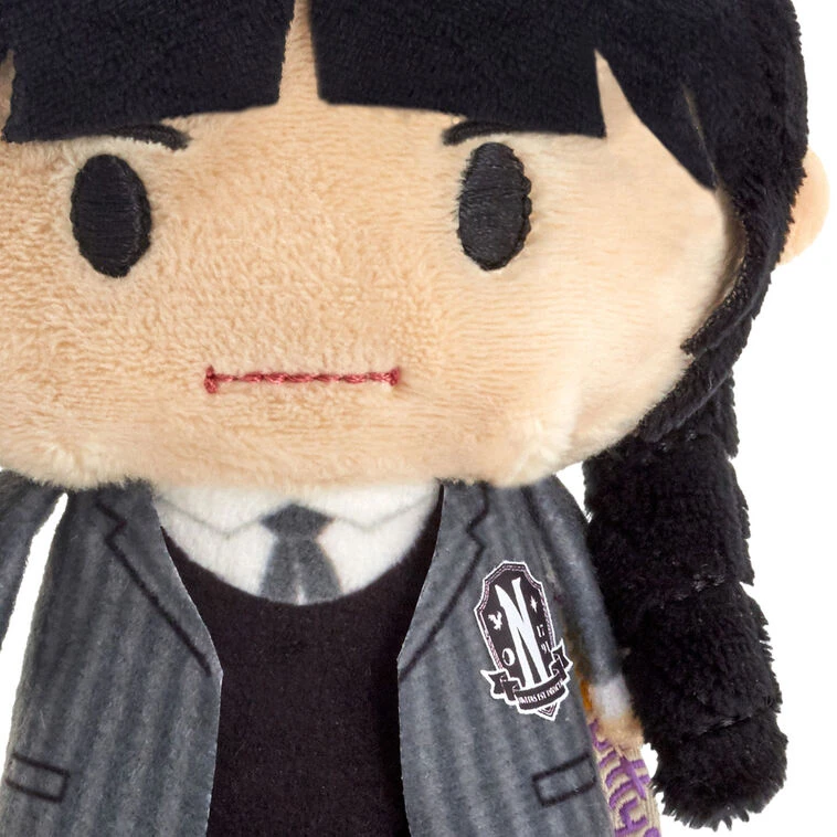 Hallmark Itty Bittys® Wednesday Addams Plush 6 Hallmark Itty Bittys® Wednesday Addams Plush - Image 4