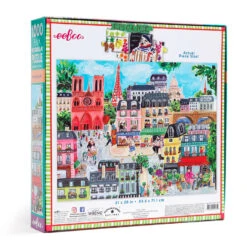 Eeboo Paris In A Day 1000-Piece Jigsaw Puzzle -Hallmark Store Paris in a Day 1000Piece Jigsaw Puzzle PZTPD2 03
