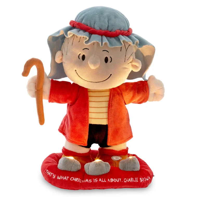 Hallmark Peanuts® Linus In Shepherd Costume Plush With Sound, Motion And Light, 12" 3 Hallmark Peanuts® Linus In Shepherd Costume Plush With Sound, Motion And Light, 12"