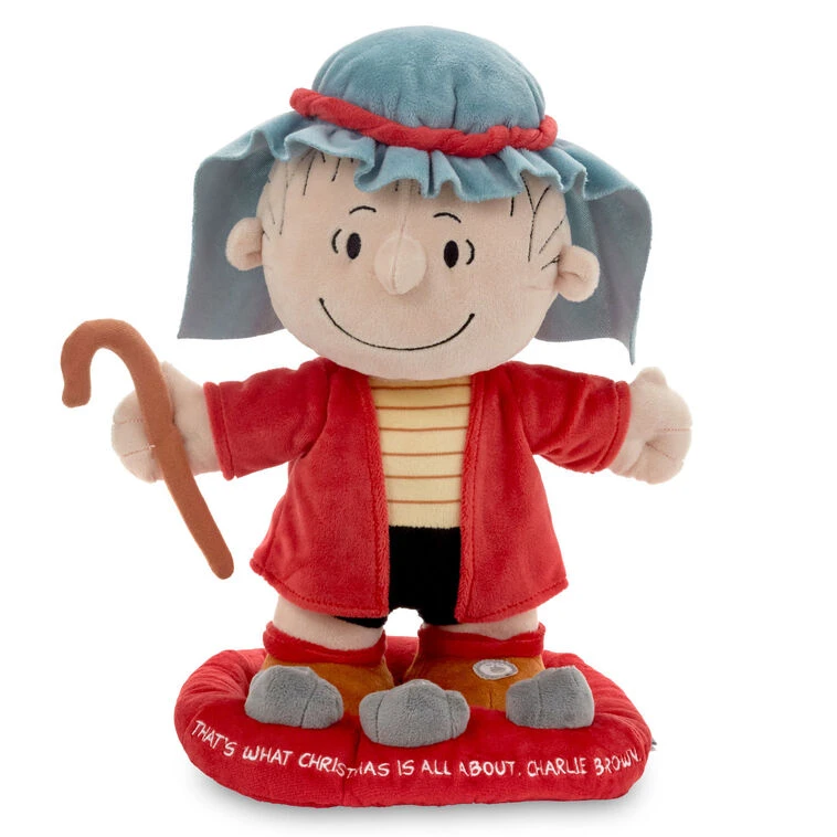 Hallmark Peanuts® Linus In Shepherd Costume Plush With Sound, Motion And Light, 12" 6 Hallmark Peanuts® Linus In Shepherd Costume Plush With Sound, Motion And Light, 12" - Image 4